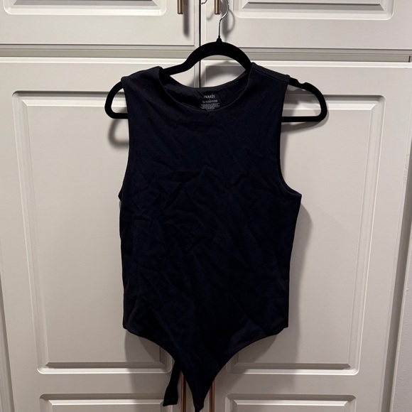 nuuds Tops - Nuuds Black Sleeveless Bodysuit Sz L